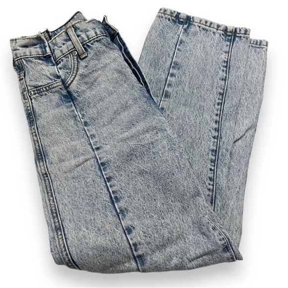 Revice Denim Jeans Blue Gemini Dirrerent Views High Waist Straight Leg Size 28 - Picture 1 of 6
